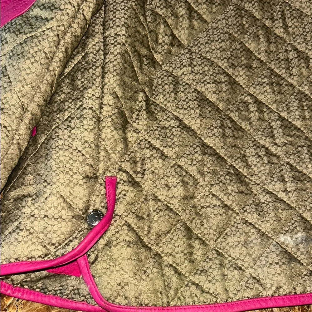 Coach girl,Quilted Jacket with Pink Accents - Picture 7 of 9